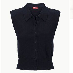 STAUD Nola Top (Navy)